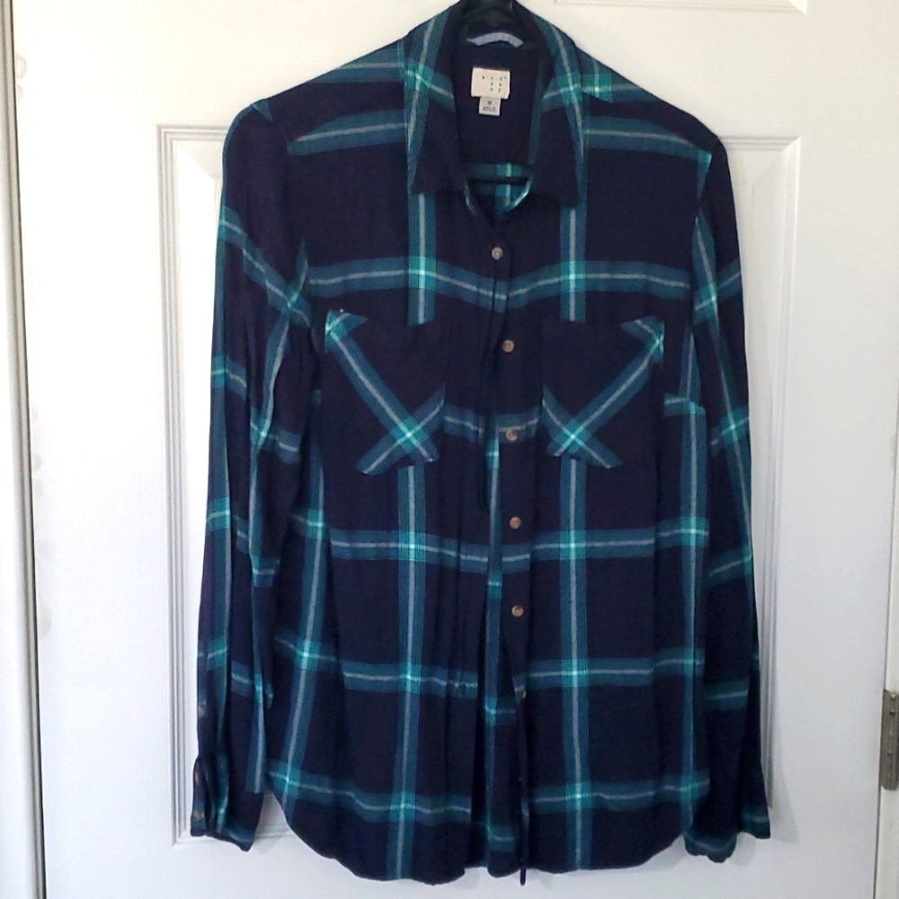 A New Day Plaid Button Up Shirt